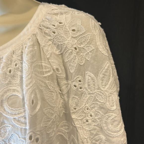 Karen Kane White Eyelet Tunic L - Picture 3 of 6